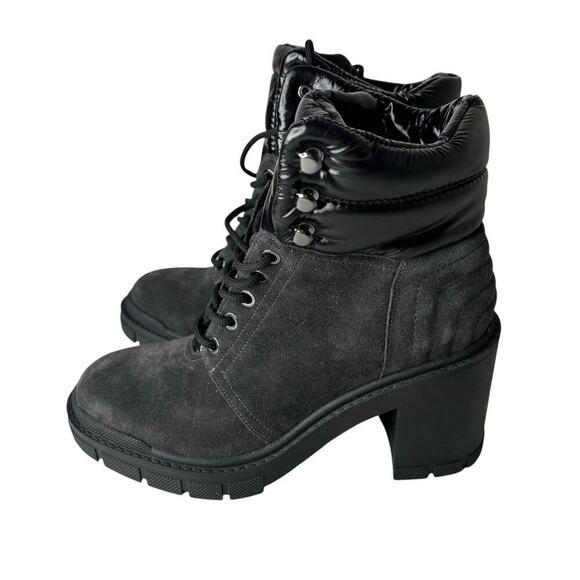 Marc Fisher Velima Lace-Up Booties Black Size 6.5 - Picture 3 of 6